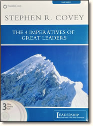 4 Imperatives of Great Leaders – Stephen R. Covey – CD or 
